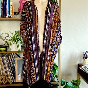 EUC Rue 21 Scarf Boho Fringed Kimono ✨ Large ✨ Boho ✨ $38
